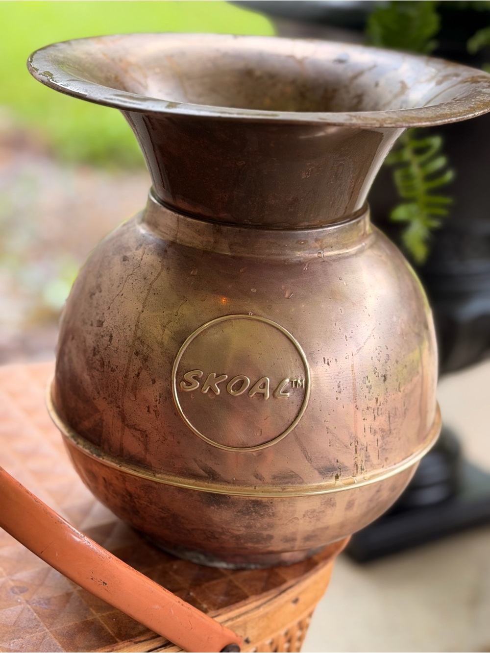 Vintage Copper Skoal Spittoon